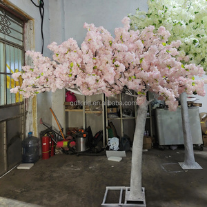 A109 decorazione per festa di nozze grande albero giapponese di Sakura in fibra di vetro curvo grande albero di fiori di ciliegio bianco di seta artificiale - Product Image 5