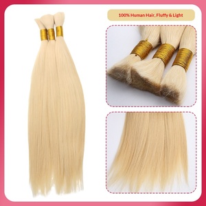 Parrucche Senza Cuciture Transfrontaliere in Veri Capelli Umani, Parrucche di Capelli Umani in Massa, Fasci di Capelli Umani Completi, Capelli Umani Africani Permanenabili - Product Image 2