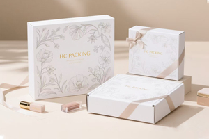 Boîte d'expédition en carton ondulé personnalisée de marque de luxe, blanche, pour sérum de soin de la peau, crème pour le visage, lotion, cosmétiques - Product Image 3