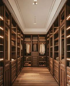 Mobilier de chambre à coucher sur mesure Meuble de vestiaire Rangement vêtements Penderies bois - Product Image 5