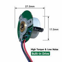 Moteur BLDC haute vitesse 25000 tr/min 24V pour robot de nettoyage de vitres, aspiration, moteur CC sans balais à rotor externe de 27 mm avec variateur intégré