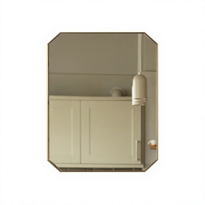 Modern Framed Wall <b>Mirror</b> <b>gold</b> Finish Rectangular Decorative Glass Surface for Home Hotel Decoration - Product Image 1
