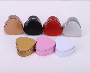 ハート型の窓ブリキボックスミニアイアンキャンドルジャー軟膏用ジュエリーまたはギフト包装クリエイティブラブブリテンプレートデザイン - Product Image 5