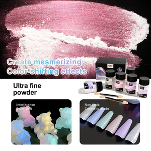 LEQU Ensemble de pigments en poudre nacrés 6 couleurs pour l'artisanat DIY, l'art de la résine, la peinture sur ongles - Product Image 3