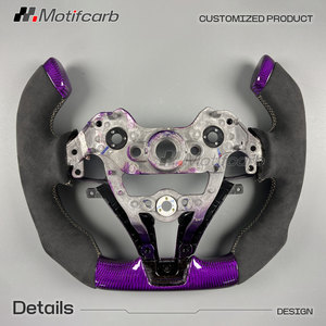 Volante Deportivo de Fibra de Carbono Personalizado en Color Morado para Hyundai N Elantra N I30N I20N N-line 2018-2026 - Product Image 5