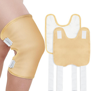 Castor Oil Pack Wrap Larger Knee Size Caster Oils <b>Compress</b> Pads for Elbow Arm Adjustable Strap Reusable Castor Oil Knee Wrap - Product Image 1