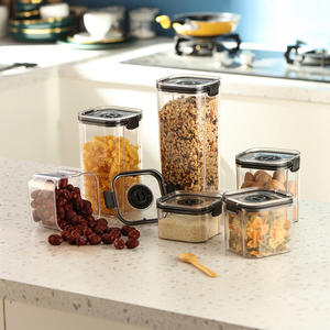 Bocaux en plastique pour aliments secs, récipients de céréales, verrouillage à 2 côtés, faciles à sceller, pour garder la fraîcheur longtemps - Product Image 4