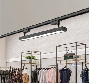 Rotatif LED longue bande piste lumières aluminium <span class=keywords><strong>plafond</strong></span> <span class=keywords><strong>Rail</strong></span> projecteurs <span class=keywords><strong>luminaires</strong></span> 100W linéaire lumière de remplissage pour supermarché - Product Image 1