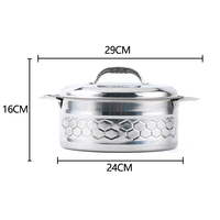 Casserole isolée à usage domestique de 5 pièces en acier inoxydable