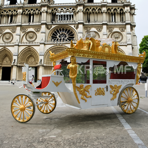 Carruaje de Boda Europeo de Doble Propósito, a Tamaño Real, con Caballos y Combustible Eléctrico, para Uso en Exteriores - Product Image 5