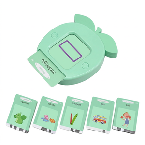 Lecteur de cartes flash parlant en forme de pomme sans écran, 112 cartes audio, machine à cartes flash pour <span class=keywords><strong>l</strong></span>'autisme, voyage, arrêt automatique - Product Image 4