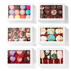 Galletas Panadería Cajas de ventana transparentes Cakesicle Bomba de chocolate Macaron Fresas Pretzel Varillas Caja de frutas Embalaje - Product Image 3