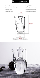 Offres Spéciales! Verre D'<span class=keywords><strong>alcool</strong></span> Bien Flacon Haute Borosilicate Décoratif Mini Verre Pictcher Potable Eau Cruches Ensemble Vin/thé Pot Bouilloires - Product Image 4