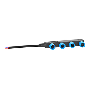 Conector <span class=keywords><strong>LED</strong></span> impermeable IP68 tipo F de 2 pines, nuevo diseño, divisor de Cable, enchufe, luminarias de jardín, contacto de cobre de nailon nominal 10A - Product Image 1