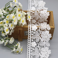 Dentelle Broderie Fleur Fantaisie 100% Polyester Soluble dans l'Eau pour Vêtements