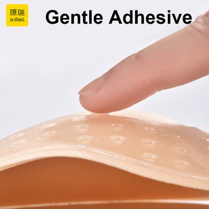 Mango 100% Cotton Adhesive <strong>Bra</strong> <strong>Strapless</strong> One-Piece Sexy Invisible Push-Up for Backless Dress with Nipple Covers in Nude - Product Image 3