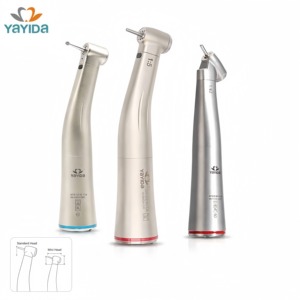 Mini testa E-Generator ha condotto il Handpiece dentale ad alta velocità, acciaio inossidabile con 2/4 fori singolo spruzzo d'acqua per odontoiatria di precisione - Product Image 1