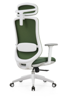 Chaise de bureau exécutive moderne en maille de haute qualité avec support lombaire réglable, 3 vérins à gaz, pivotante et appui-tête réglable pour hôpital