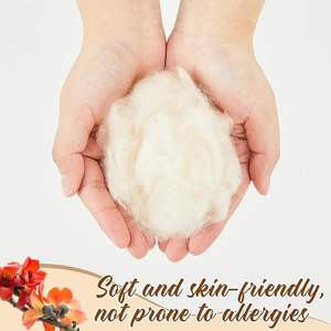 <span class=keywords><strong>Oreiller</strong></span> de sommeil en fibre de kapok naturelle, hauteur réglable, housse en coton, soutien doux - Product Image 5