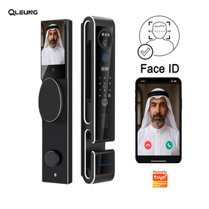 Cerradura Inteligente Qleung S666 de Aleación de Aluminio con Huella Dactilar <span class=keywords><strong>3D</strong></span>, Contraseña/Tarjeta de Acceso, Videollamadas y Control por Aplicación Tuya - Product Image 1