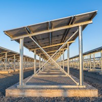 Système de support au sol galvanisé à chaud de qualité industrielle pour station d'énergie et carport solaire