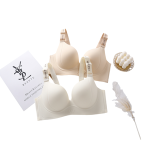 Damen Sexy Rückenfreier Nahtloser Alltags-Still-BH, Antibakteriell, Einfarbig, Dünn, Bequem, Bügelloser Cup-Support, Klein, Sekundär - Product Image 2