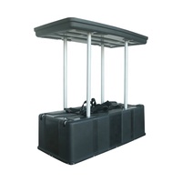 Comptoir d'exposition pliable portable à succès pour la promotion commerciale et les salons professionnels, avec fonction de boîte de rangement