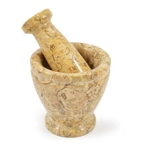 Mortero de mármol Natural, calidad prémium, fósil - Product Image 3