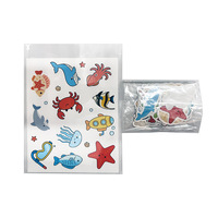 50 Pegatinas Personalizadas de Animales Marinos, Diseño de Graffiti, Resistentes al Agua, de PVC, para Álbumes de Recortes, Paredes, Manualidades, Habitaciones Infantiles