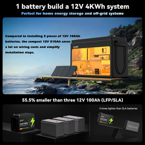 Batería de Litio de 12V 310Ah, Batería de 300Ah para Autocaravana, Motor Marino, Energía Solar, Sistema Fuera de la Red, Cabaña, Camping, 12.8V 300AH, 12v 310ah - Product Image 6