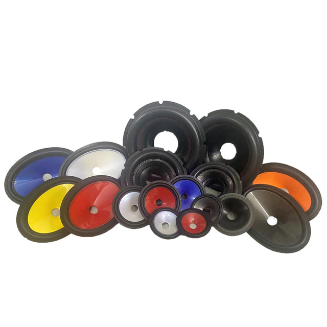 Customizable in Multiple Sizes and Materials Oem Odm Pro Audio Cloth Edge Surround Black Pulp Paper Speaker Paper Cone