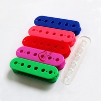 Donlis PC Plastik Humbucker Guitar Pickup Bobbins dalam Warna Merah Pink Biru Hijau Transparan Ungu dengan Sekrup di Sisi