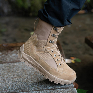 SF20 706 Desert Tan Suede <b>Hiking</b> <b>Boots</b> Waterproof Outdoor Tactical <b>Boot</b> All Seasons Men's Lace-Up High Top - Product Image 4