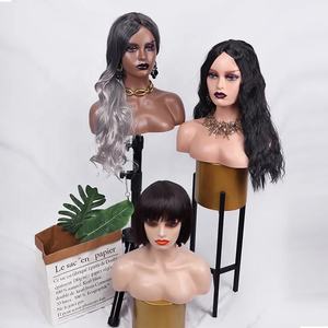 Hot Sell Weibliche Perücke Schaufenster puppe Kopf mit Schulter Modell für Haar Display Perücke Hut Schal - Product Image 4