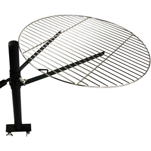 Gru a <span class=keywords><strong>griglia</strong></span> a battente da giardino sopra il camino con una manovella rotante - Product Image 1