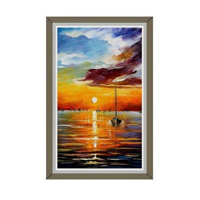 Large Digital Art Picture Frame with Wooden Stand Floor Standing HD LCD Poster Display for Commercial Use