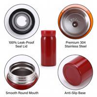 Gobelet isotherme en acier inoxydable personnalisé avec logo, cadeaux d'affaires simples, bouteille d'eau sous vide, mini tasse de poche moderne pour l'extérieur