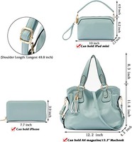 Conjunto de monedero y cartera para mujer, bolso Hobo grande, a la moda, bandoleras cruzadas, cartera