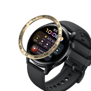 Bague de Protection anti-rayures en métal, cadre de style, échelle de cadran, étui de Protection pour huawei Watch 3, <span class=keywords><strong>lunette</strong></span> en acier inoxydable - Product Image 5