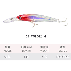 Nouveau <span class=keywords><strong>Leurre</strong></span> de Pêche Artificiel <span class=keywords><strong>2022</strong></span> 46g 140mm de Type Vairon pour la Pêche à la Traîne <span class=keywords><strong>Leurre</strong></span> Magnum Plongeant en Profondeur - Product Image 5