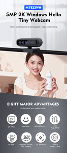 MT823WH TINY 2K WINHELLO WEBCAM MT823WH TINY 2K WINHELLO WEBCAM pour la classe en direct - Product Image 4