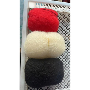 Cheveux humains bouclés afro en vrac, vente en gros, cheveux Remy en vrac pour tressage, peuvent être dé<span class=keywords><strong>color</strong></span>és en <span class=keywords><strong>blond</strong></span> ou vert - Product Image 6