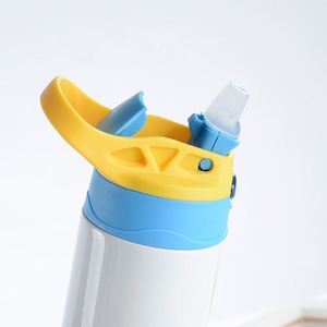 Vaso Sublimable Recto con Tapa Abatible de 12 oz, 350 ml, Vaso para Niños, Botella de Agua de Acero Inoxidable, Vaso Sublimable para DIY - Product Image 3