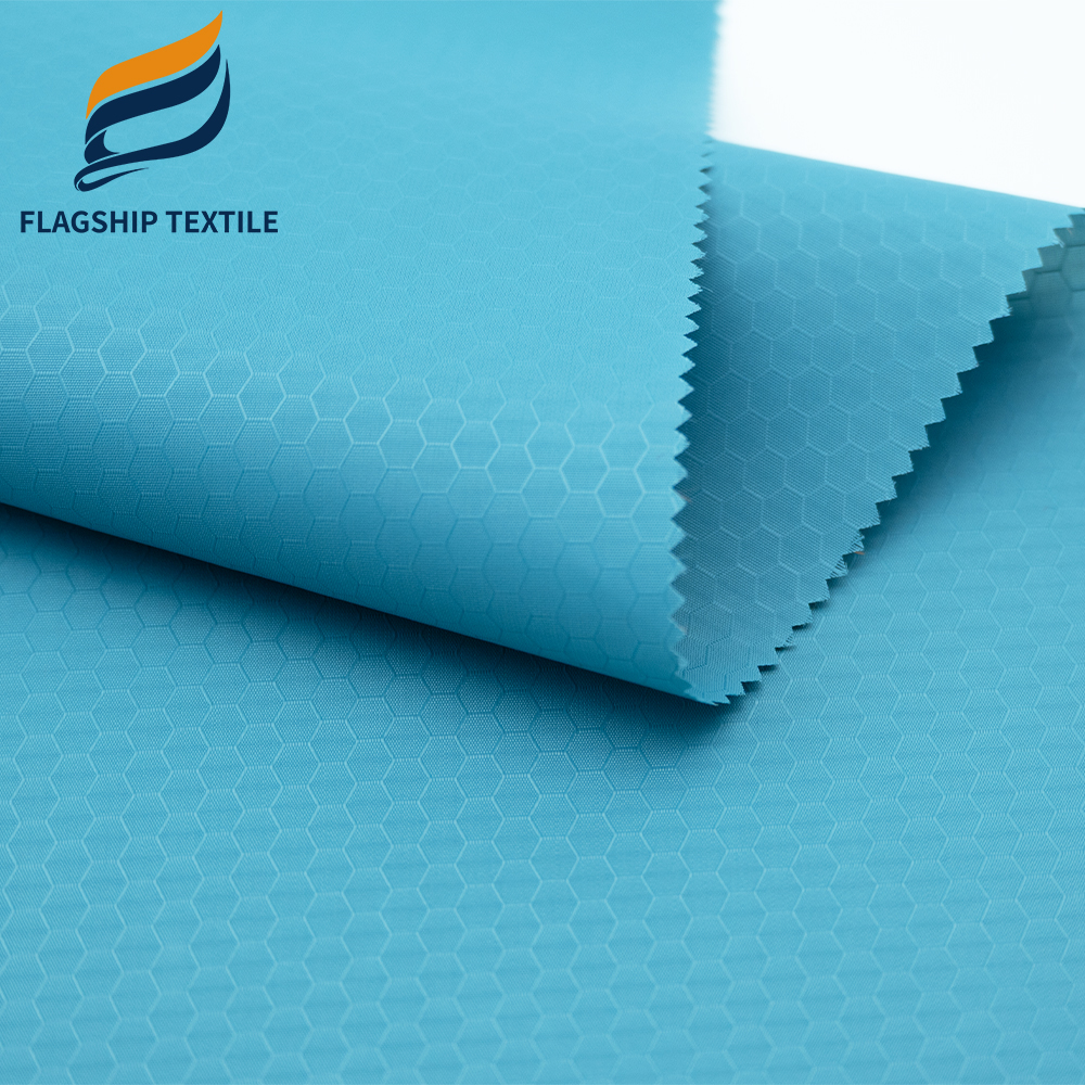 70D PFAS-Free Waterproof Hexagon Ripstop Nylon Fabric For Outdoor Ultralight Hammock