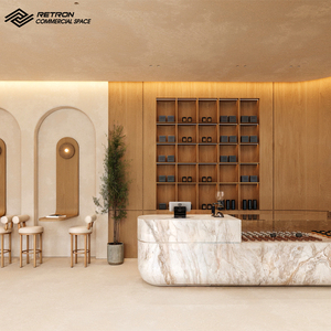 Présentoir de comptoir de magasin de desserts en marbre moderne Mobilier de magasin de boulangerie moderne Design de boulangerie à beignets personnalisé - Product Image 1