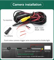 Objectif Fisheye AHD 1080P Logo de voiture installer caméra de vue avant pour Renault Megane Trafic Clio Kadjar Captur scénic Arkana Kangoo