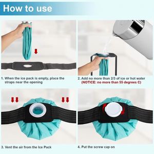 Compresas de Hielo Reutilizables para Lesiones Deportivas, Terapia Fría y Caliente, Sin Fugas, Tamaños de 6 a 11 Pulgadas, Alivio del Dolor de Tobillo/Pie/Costillas - Product Image 6