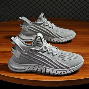 Chaussures de sport professionnelles personnalisées en tissu maillé à lacets, style marche, plates, respirantes, pour la course à pied - Product Image 4