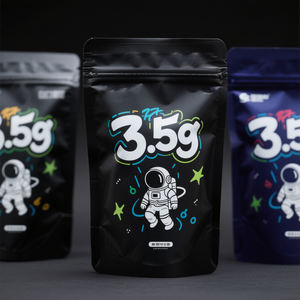 Paquets Cali imprimés personnalisés anti-odeur sacs en mylar à fermeture éclair 1g 7g 28g emballage d'herbes à biscuits personnalisé 3.5 sacs en mylar exotique - Product Image 2