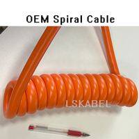 Lskabel Câble spiralé PUR TPU hautement flexible pour équipement de manutention et outils électriques